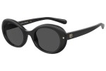 Okulary przeciwsłoneczne Chiara Ferragni CF7028/S 807/IR Owalne Czarne