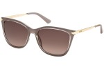 Okulary przeciwsłoneczne Guess GU7483 57F Kwadratowe Beżowe