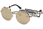 Okulary przeciwsłoneczne Guess GU7606 32G Okrągłe Złote