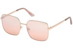 Okulary przeciwsłoneczne Guess GU7615 28U Kwadratowe Złote