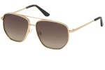 Okulary przeciwsłoneczne Guess GU7635 33F Kwadratowe Złote