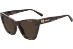Okulary przeciwsłoneczne Love Moschino MOL070/S 086/70 Kocie oczy Havana