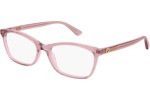 Okulary korekcyjne Gucci GG0613O 007 Kocie oczy Różowe