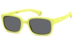 Okulary przeciwsłoneczne Polaroid Junior PLDK008/S 4AN/M9 Polarized Prostokątne Zielone