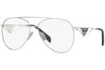 Ochelari de soare Prada PR73ZS 1BC08N blue-light [non-prescription] Pilot Argintii