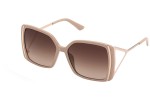 Okulary przeciwsłoneczne Guess GU7751 57F Kwadratowe Beżowe