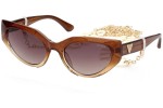 Okulary przeciwsłoneczne Guess GU7787 47F Kocie oczy Brązowe