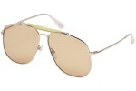 Okulary przeciwsłoneczne Tom Ford Connor FT0557 28Y Pilotki (Aviator) Złote