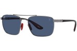 Okulary przeciwsłoneczne Ray-Ban RB3715M F08580 Pilotki (Aviator) Szare