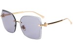 Okulary przeciwsłoneczne Jimmy Choo CORIN/G/S DDB/K1 Oversize Złote