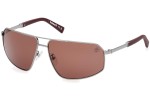 Okulary przeciwsłoneczne Timberland TB9341-H 08H Polarized Pilotki (Aviator) Srebrne