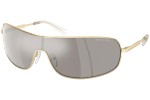 Okulary przeciwsłoneczne Michael Kors Aix MK1139 10146G Prostokątne Złote