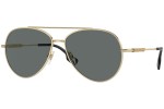 Okulary przeciwsłoneczne Burberry BE3147 110981 Polarized Pilotki (Aviator) Złote