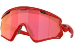 Okulary przeciwsłoneczne Oakley Wind Jacket 2.0 OO9418 941825 PRIZM Torch Pojedyncze | Shield Czerwone
