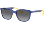 Sunglasses Ray-Ban Junior RJ9078S 7132T3 Polarized Kwadratowe Niebieskie