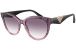 Okulary przeciwsłoneczne Emporio Armani EA4140 59668H Kwadratowe Fioletowe