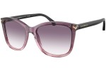 Okulary przeciwsłoneczne Emporio Armani EA4060 59668H Kwadratowe Fioletowe