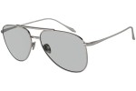Okulary przeciwsłoneczne Giorgio Armani AR6152 301087 Pilotki (Aviator) Szare
