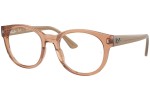 Okulary korekcyjne Ray-Ban RX7227 8313 Kwadratowe Brązowe
