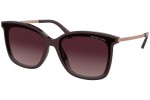 Okulary przeciwsłoneczne Michael Kors Zermatt MK2079U 33448H Kocie oczy Brązowe