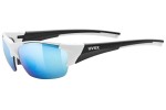 Okulary przeciwsłoneczne uvex blaze III White / Black S0-S3 Prostokątne Białe