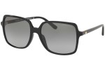 Okulary przeciwsłoneczne Michael Kors Isle of Palms MK2098U 300511 Oversize Czarne