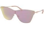 Okulary przeciwsłoneczne Michael Kors Larissa MK1063 11084Z Pojedyncze | Shield Złote