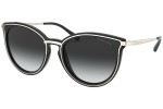 Okulary przeciwsłoneczne Michael Kors Brisbane MK1077 10148G Okrągłe Czarne