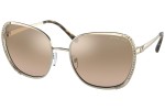 Okulary przeciwsłoneczne Michael Kors Amsterdam MK1090 10148Z Oversize Złote