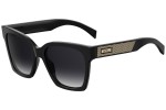 Okulary przeciwsłoneczne Moschino MOS015/S 807/9O Kwadratowe Czarne