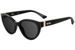 Okulary przeciwsłoneczne Moschino MOS065/S 807/IR Kocie oczy Czarne