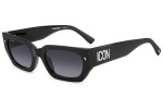 Ochelari de soare Dsquared2 ICON0017/S 807/9O Dreptunghiulari Negri