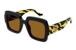 Okulary przeciwsłoneczne Gucci GG1547S 004 Prostokątne Czarne
