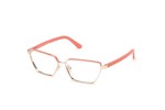 Okulary korekcyjne Guess GU50123 074 Prostokątne Złote