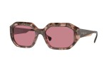 Okulary przeciwsłoneczne Vogue Eyewear VO5554S 314569 Prostokątne Brązowe