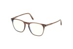 Okulary korekcyjne Tom Ford FT5937-B 048 Prostokątne Brązowe