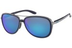 Okulary przeciwsłoneczne Oakley Split Time OO4129-07 PRIZM Polarized Pilotki (Aviator) Czarne