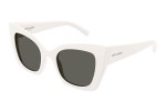 Okulary przeciwsłoneczne Saint Laurent SL552 009 Kocie oczy Białe