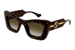 Okulary przeciwsłoneczne Gucci GG1552S 002 Kocie oczy Havana