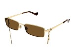 Okulary przeciwsłoneczne Gucci GG1600S 002 Kwadratowe Złote
