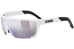 Okulary przeciwsłoneczne uvex sportstyle 707 colorvision White S2 Pojedyncze | Shield Białe