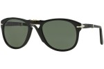 Okulary przeciwsłoneczne Persol Folding 714 Series PO0714 95/58 Polarized Pilotki (Aviator) Czarne