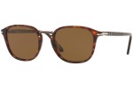 Okulary przeciwsłoneczne Persol Combo Evolution Collection PO3186S 24/57 Polarized Kwadratowe Havana