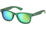 Okulary przeciwsłoneczne Polaroid Junior PLD8009/N PVJ/K7 Polarized Kwadratowe Zielone