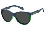 Okulary przeciwsłoneczne Polaroid Junior PLD8043/S RNB/M9 Polarized Okrągłe Niebieskie