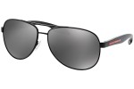 Okulary przeciwsłoneczne Prada Linea Rossa PS53PS 1BO7W1 Pilotki (Aviator) Czarne
