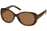 Okulary przeciwsłoneczne Polaroid PLD4014/S V08/HE Polarized Oversize Havana