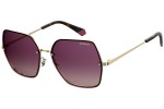 Okulary przeciwsłoneczne Polaroid PLD4091/S S9E/JR Polarized Oversize Złote