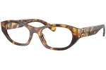Okulary korekcyjne Miu Miu MU03WV 14L1O1 Prostokątne Havana