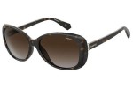 Okulary przeciwsłoneczne Polaroid PLD4097/S 086/LA Polarized Okrągłe Havana